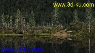 3D打印模型超写实自然山水场景，纯渲染无后期，挣点积分的图片