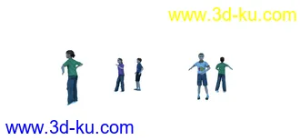 3D打印模型免费CG 人物 动的小孩的图片