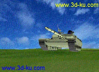 3D打印模型做了一段坦克动画的图片