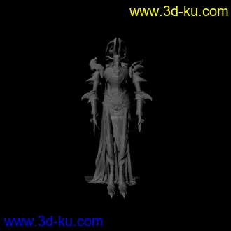 3D打印模型做的一个黑骑士的图片