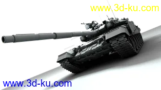 3D打印模型雄壮威武滴T90坦克的图片