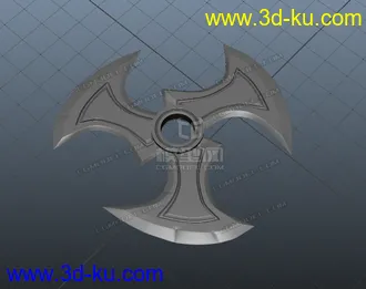 3D打印模型影流之主劫后面背着那两个手里剑的图片