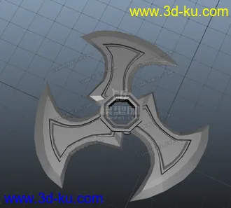 3D打印模型影流之主劫后面背着那两个手里剑的图片