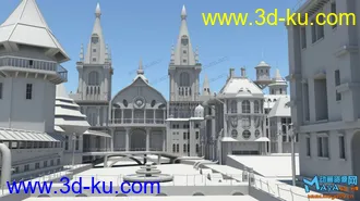 3D打印模型写实的西方场景的图片