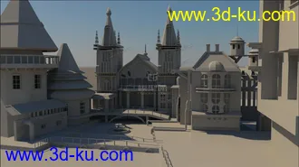 3D打印模型写实的西方场景的图片
