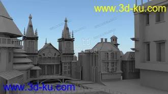 3D打印模型写实的西方场景的图片