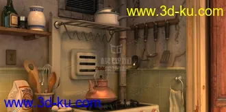 3D打印模型厨房餐具的图片