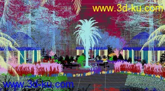 3D打印模型室外度假休闲SPA的图片