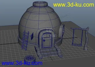 3D打印模型卡通房子的图片