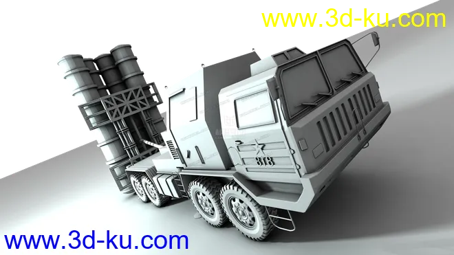 中国火箭车C4D模型的图片1