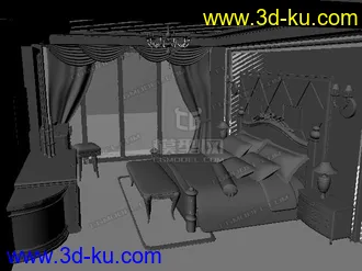 3D打印模型卧室的图片