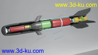 3D打印模型制导导弹的图片