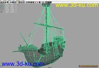 3D打印模型一个很可爱的船的图片