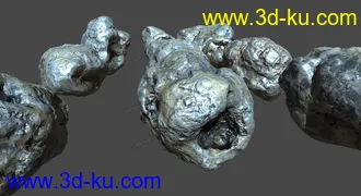 3D打印模型陨石 流星 碎石 岩石 铁块 金属的图片