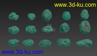 3D打印模型陨石 流星 碎石 岩石 铁块 金属的图片