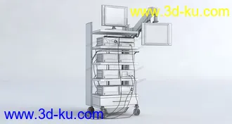 3D打印模型医疗设备 氧气机 无影灯 化验 彩超机 B超的图片