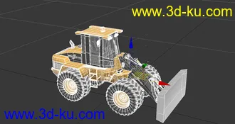 3D打印模型推土机_平头的的图片