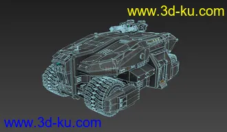 3D打印模型科幻坦克 重型坦克 巨型坦克的图片