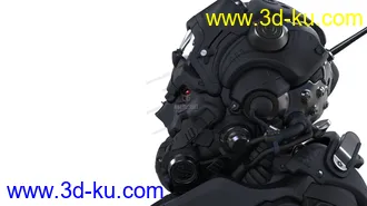3D打印模型科幻女的图片