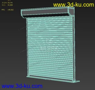 3D打印模型卷闸门卷帘门的图片