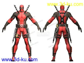 3D打印模型Marvel Deadpool惡棍英雄：死侍的图片