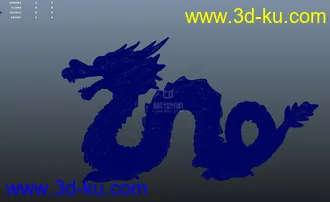 龙3D打印模型百万面，写实龙雕塑的图片
