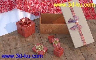 3D打印模型写实礼盒的图片