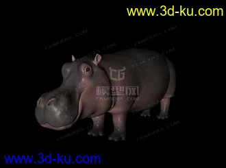 3D打印模型河马的图片