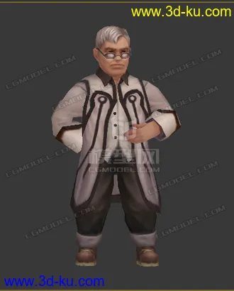 3D打印模型男人 低模 卡通的图片