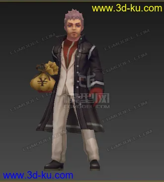 3D打印模型老男人 低模 卡通   雇佣兵的图片