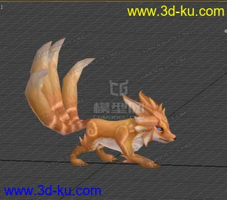3D打印模型低模 卡通  狐狸的图片