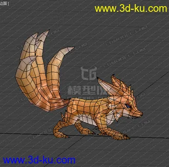 3D打印模型低模 卡通  狐狸的图片