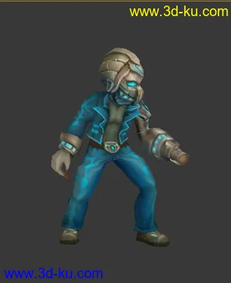 3D打印模型低模 卡通  怪物 打手的图片