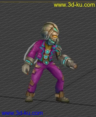 3D打印模型低模 卡通  怪物 打手的图片