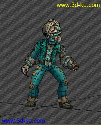 3D打印模型低模 卡通  怪物 打手的图片