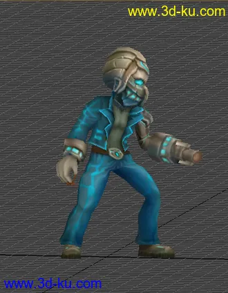 3D打印模型低模 卡通  怪物 打手的图片