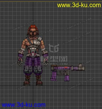 3D打印模型低模 卡通  打手的图片