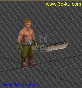 3D打印模型低模 卡通  打手的图片