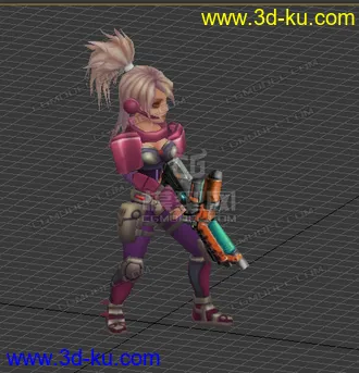 3D打印模型低模 卡通  打手的图片