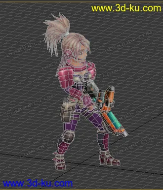 3D打印模型低模 卡通  打手的图片