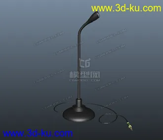 3D打印模型一个落地有线麦克风的图片