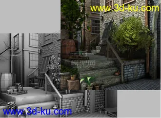 3D打印模型一个写实场景免费的图片