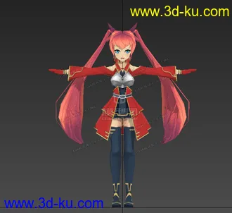 3D打印模型日系萌妹子!!很棒哦的图片