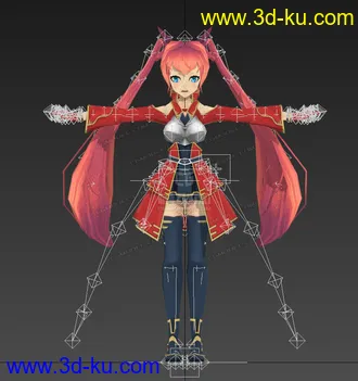 3D打印模型日系萌妹子!!很棒哦的图片