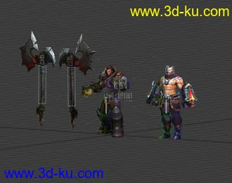 3D打印模型双壮汉的图片