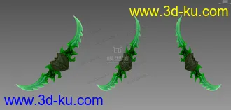 3D打印模型伊利丹武器。蛋刀的图片