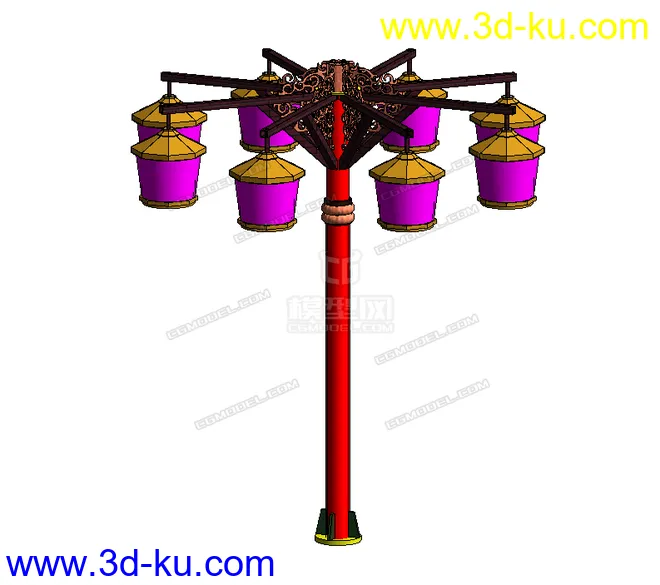 古风花灯模型的图片4