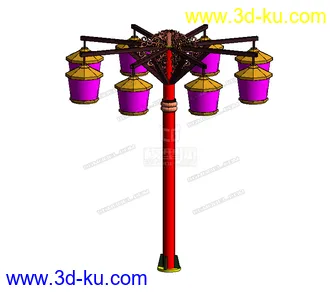 3D打印模型古风花灯的图片