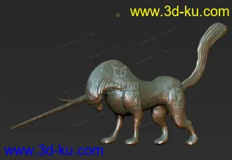 3D打印模型独角兽的图片