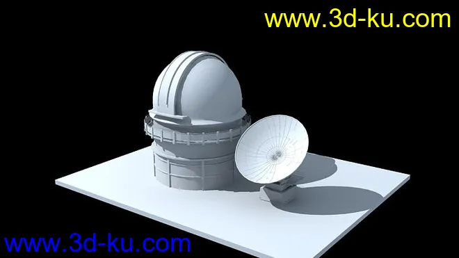 ［原创］天文台和雷达的模型（无贴图）的图片2